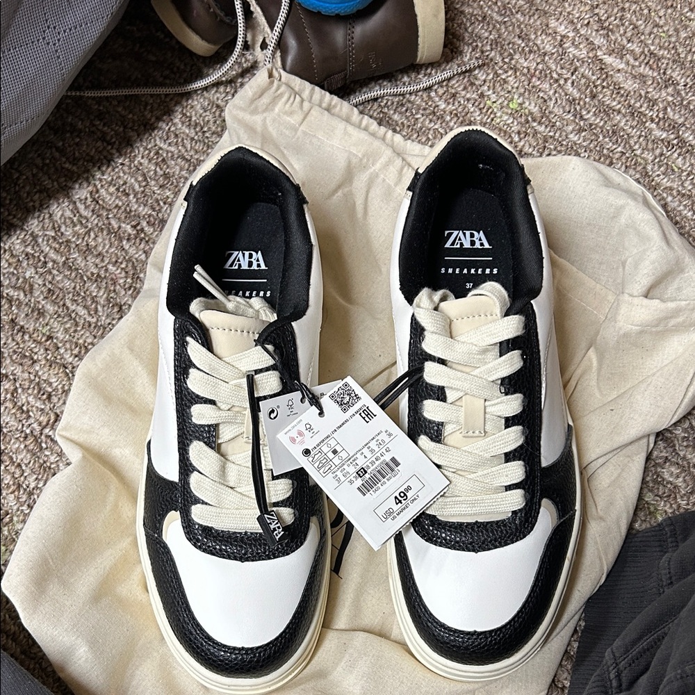 Zara platform Lace-Up Sneakers